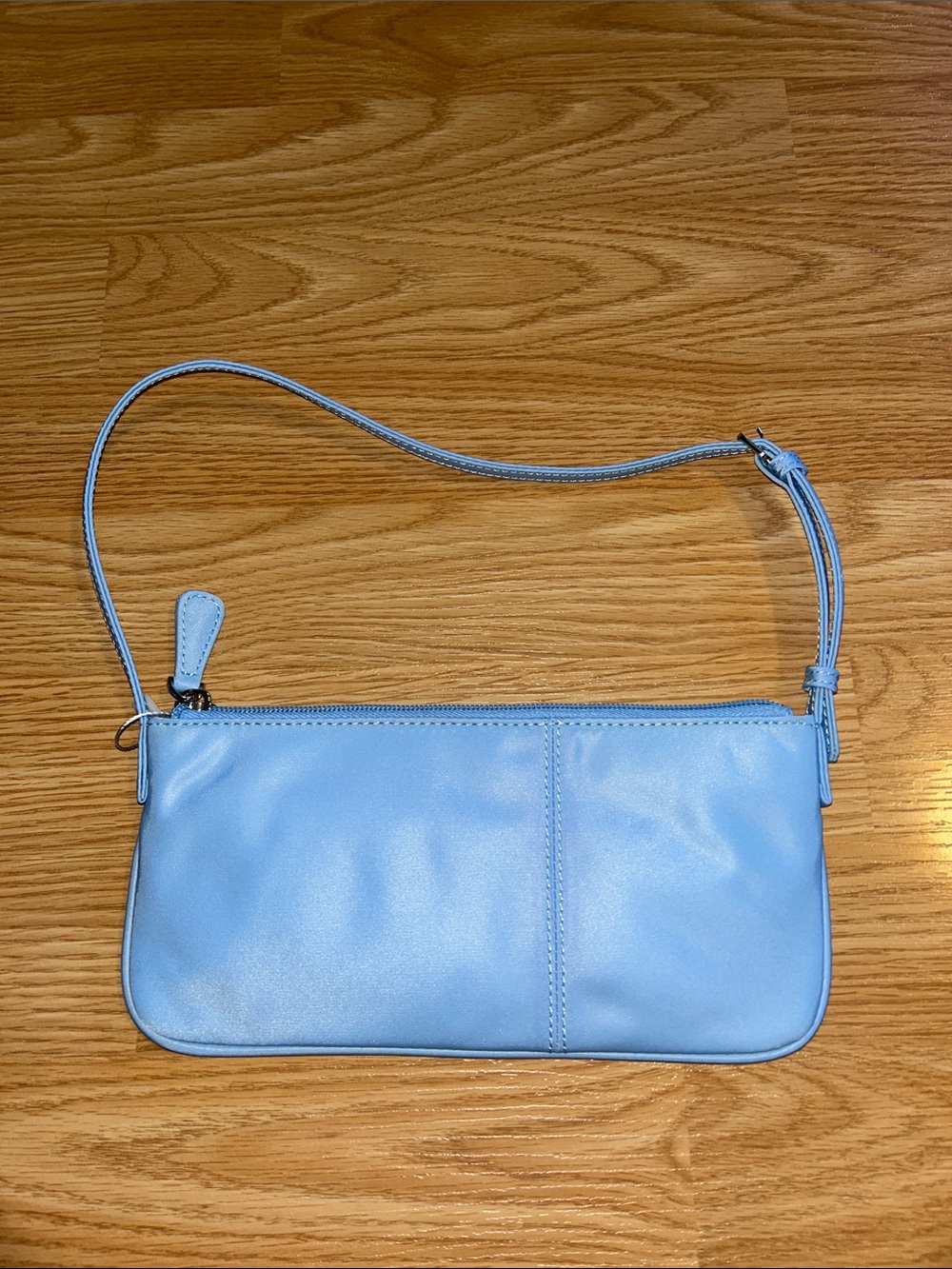 Aupen Peace Nylon Rouxe bag in Sky, NWT